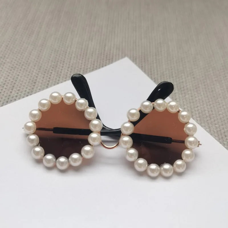 Pet Accessories Flower Sunglasses Circular Role Playing Glasses Photo Props Glasses For Cats And Small And Paracord Dog Leash