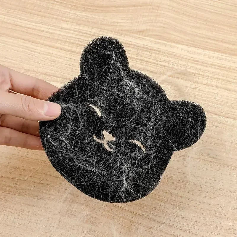 2Pcs Reusable Clothes Sofa Cat Dog Hair Cleaning Sponge Pet Hair Remover Bear Shape Laundry Ball Washing Machine Lint Catcher