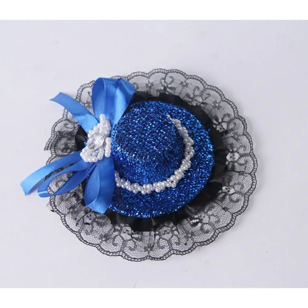 Pet Accessories Adjustable Pet Halloween Hat British Style Elastic Band Cat Cosplay Hat Sequin Pet Decorative Hat Pet Party