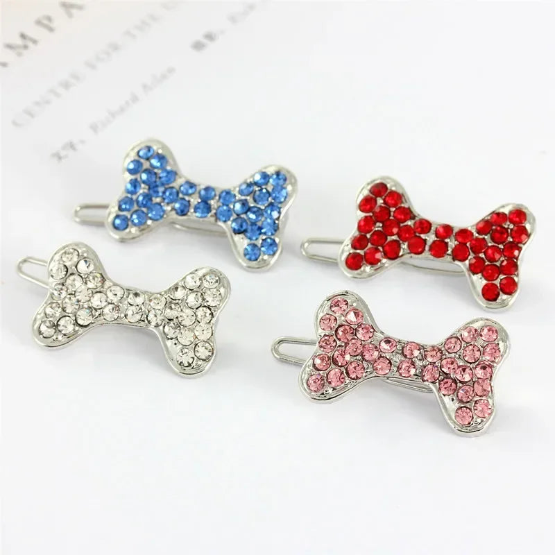 Pet Grooming Accessories for Dog and Cat - Puppy Beautiful Dog Hair Clip, Crown, Bow, Multicolor Hairpins, Headwear