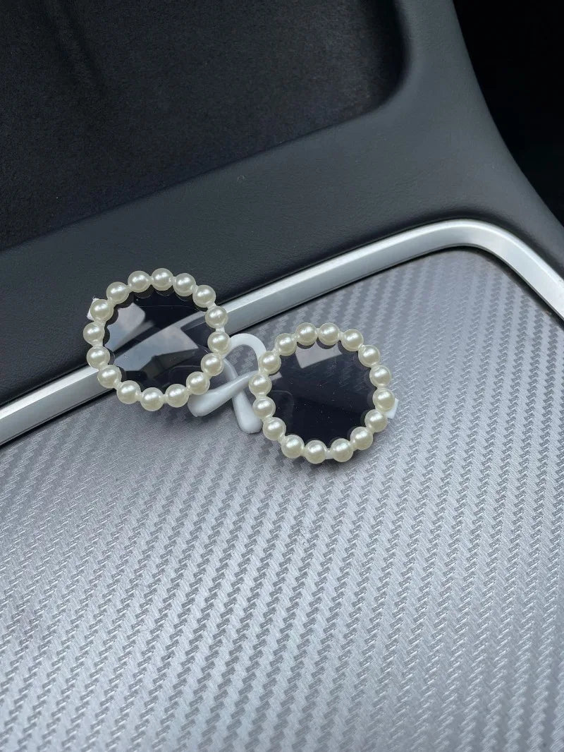 Pet Accessories Flower Sunglasses Circular Role Playing Glasses Photo Props Glasses For Cats And Small And Paracord Dog Leash